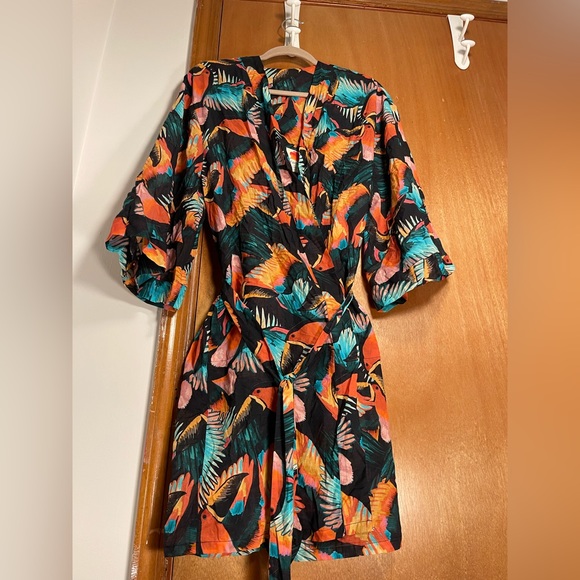 FARM Rio Dresses & Skirts - FARM RIO WRAP MINI DRESS